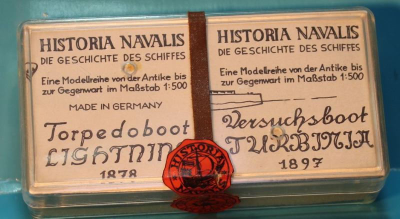 Torpedoboot "Lightning" und Versuchsboot "Turbinia" Bausatz (je 1 St.) 1878/97 Historia Navalis HN 518-519 in 1:500